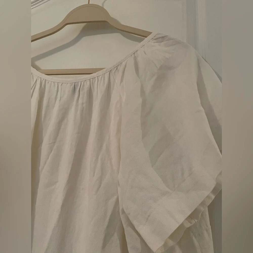 White Line Popover Dress - Picture 8 of 12